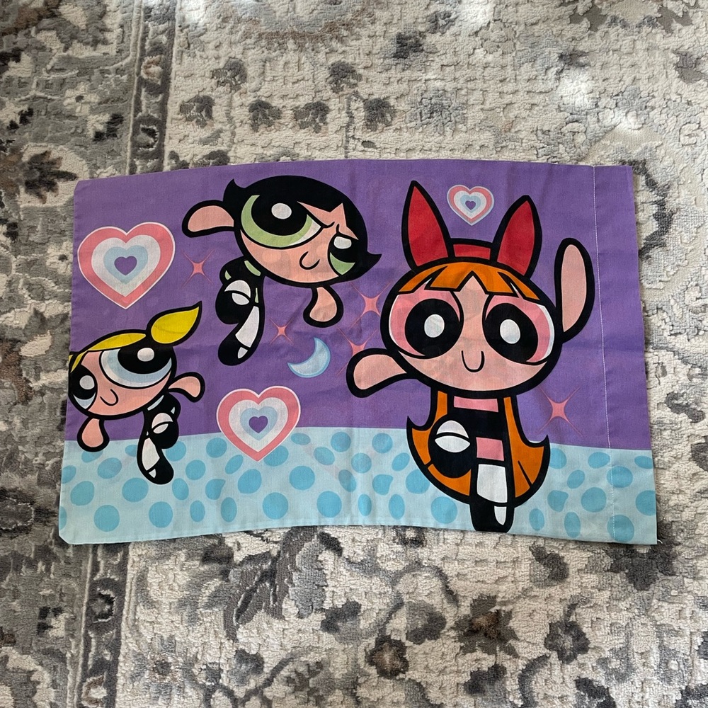 Vintage 2000’s Y2K Powderpuff girls standard pillowcase